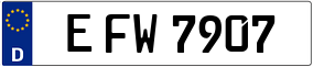 Trailer License Plate